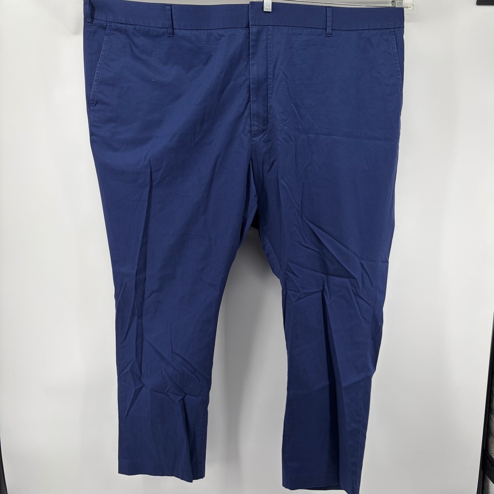 Bonobos Pants Mens 52 54x30 Blue Straight Leg Chinos Stretch Big & Tall Preppy